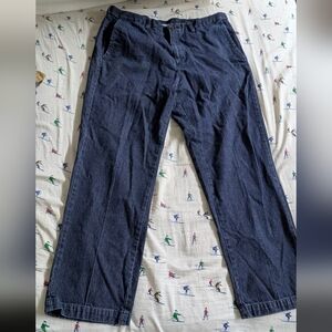 Men's Haggar Work to Weekend Jeans Dark Blue Denim Comfort Waist, 36x30